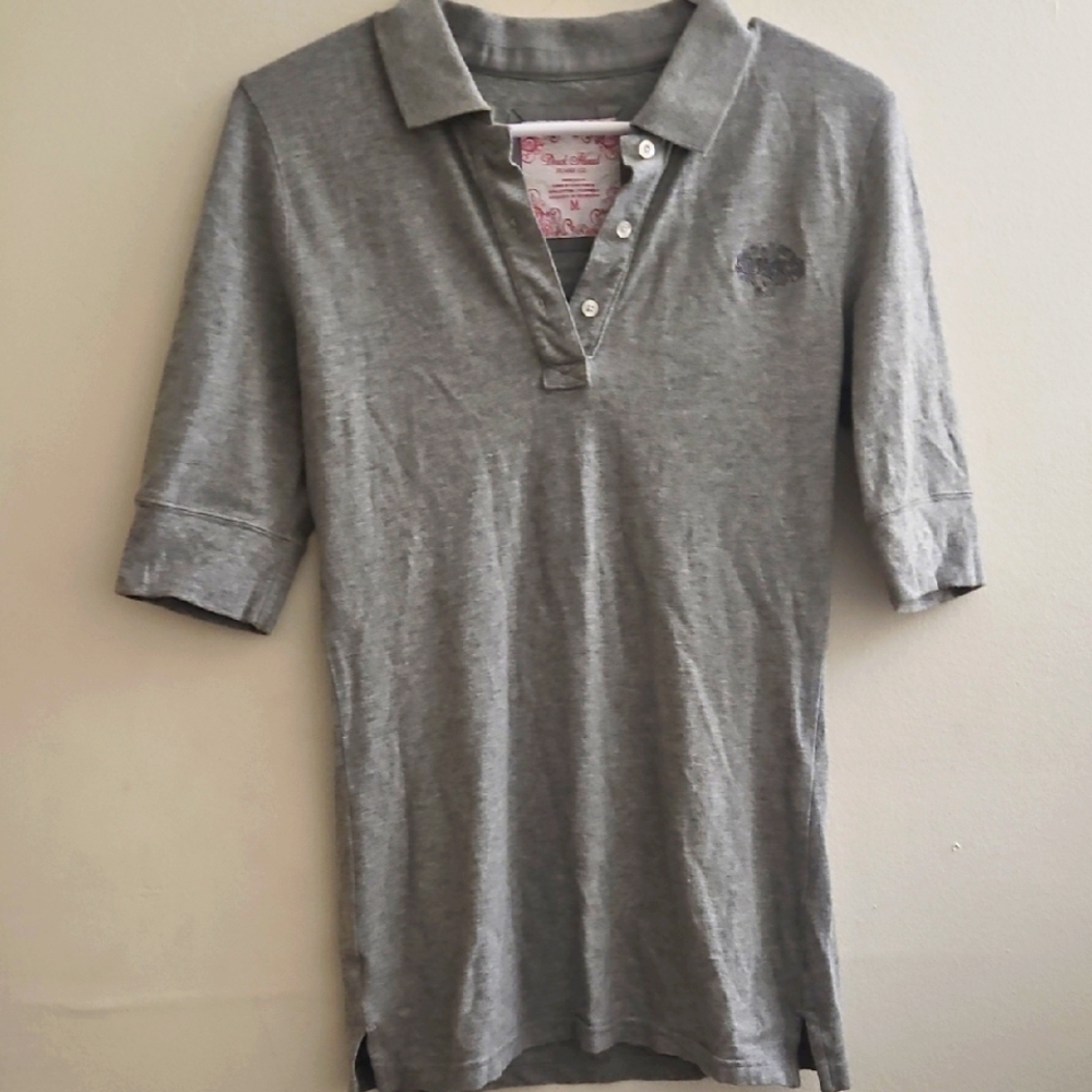 Medium Duck Head Jeans Co. Gray Polo Shirt